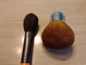 Dirty brushes.
